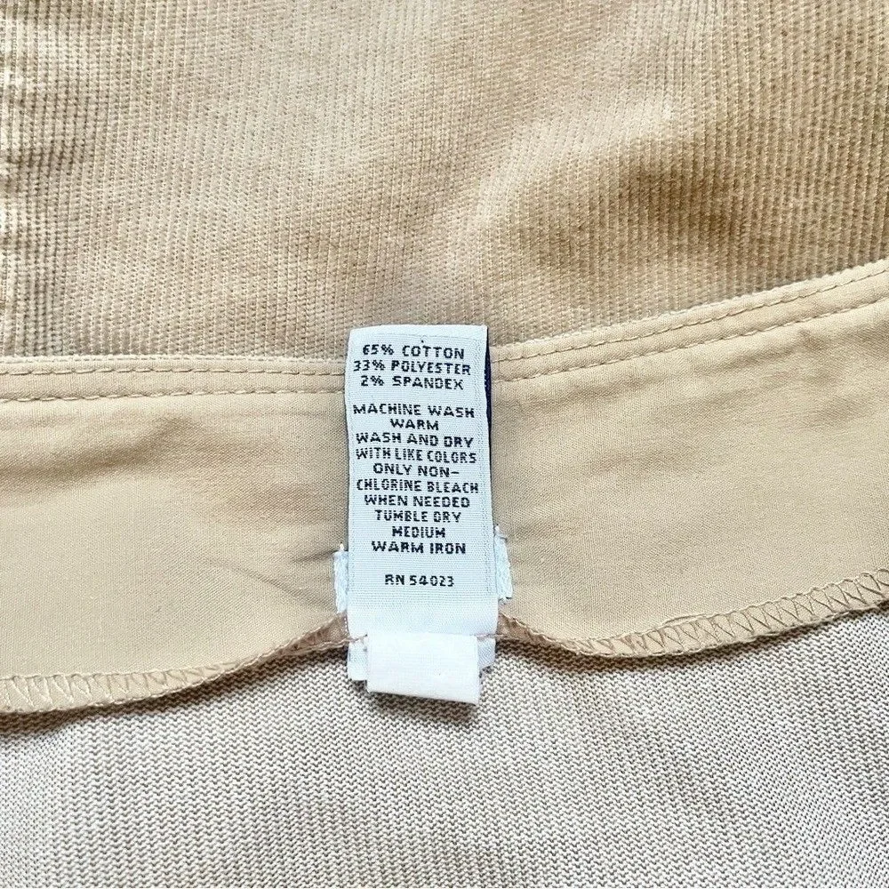 Vintage Gap Skirt Women's 12 Corduroy Tan Fall Collegiate Preppy Classic Neutral